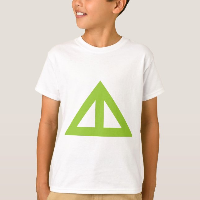 T-shirt Flèche triangulaire divisée (Devant)