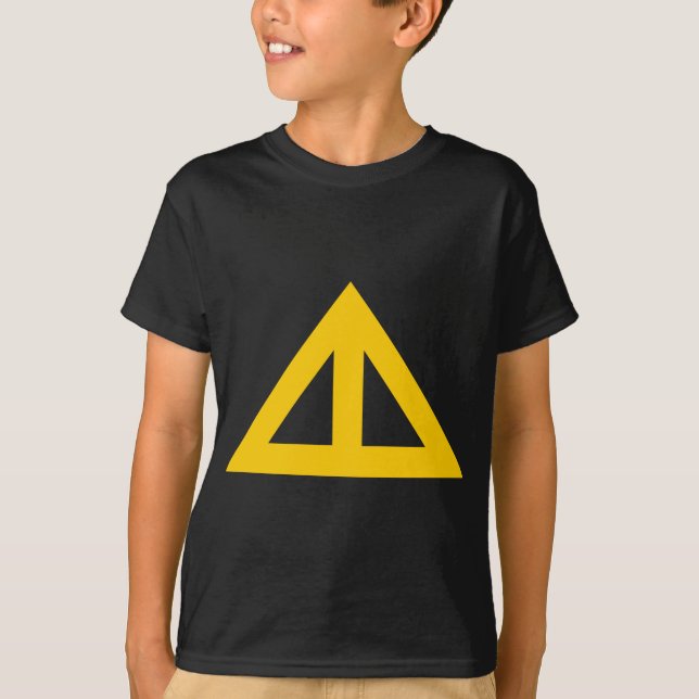 T-shirt Flèche triangulaire divisée (Devant)