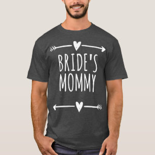 T-shirt Flèches Coeurs drôle La maman de la mariée