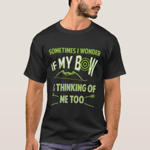 T-shirt Flèches De Chasse Et Citation De Tir À L'Arc Cible
