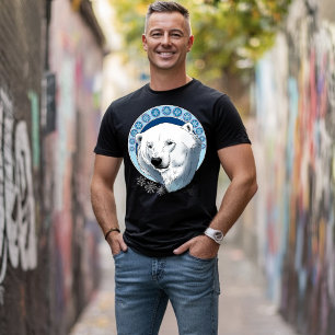 T-shirt Flèches de neige Ours Polaire Art Nouveau