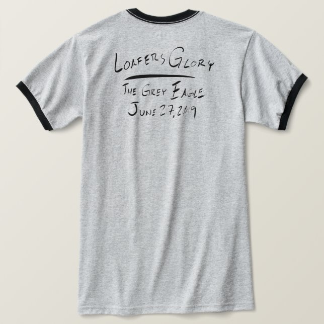 T-shirt Flèches manuscrites de gloire d'oisifs (Design dos)