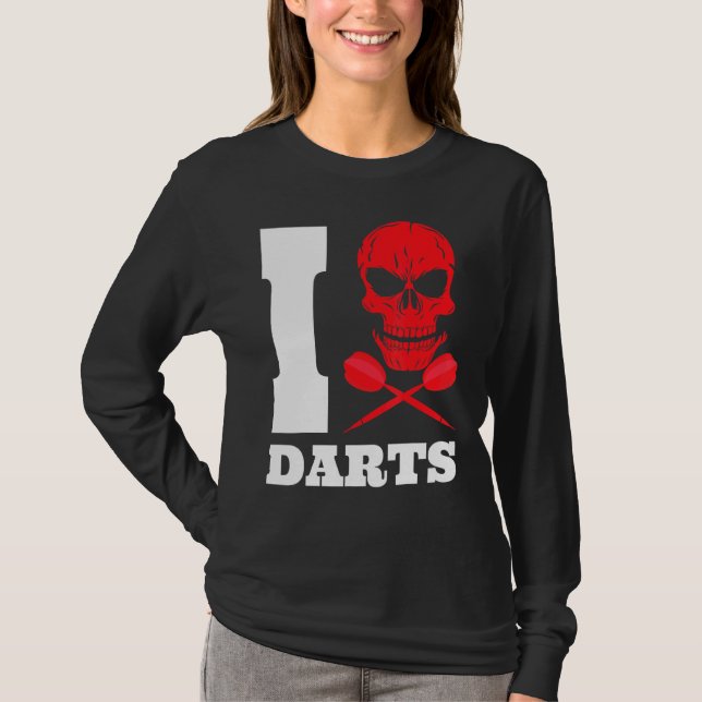T-shirt Fléchette Fléchettes Crâne 180 (Devant)