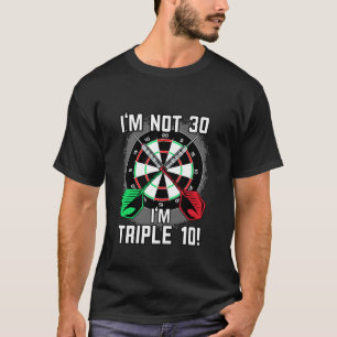 T-shirt fléchettes de 30e anniversaire disant dart joueur 