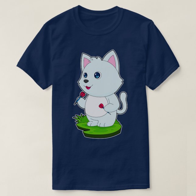 T-shirt fléchettes de chat (Design devant)
