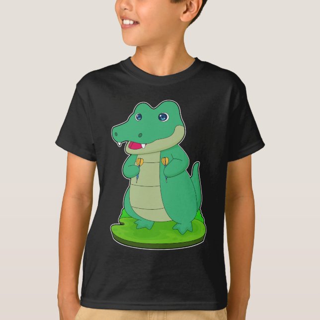 T-shirt fléchettes de crocodile (Devant)