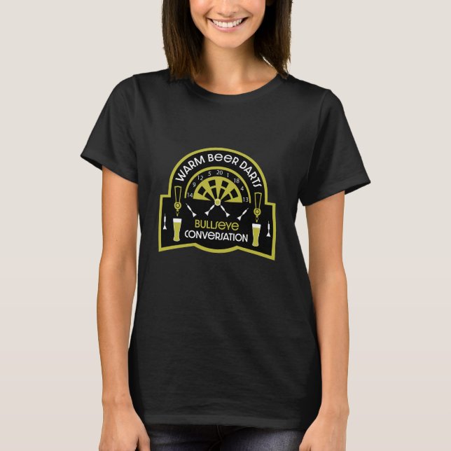 T-shirt Fléchettes de pub classique (Devant)