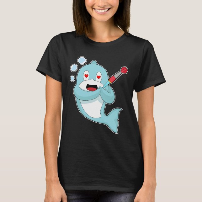 T-shirt Fléchettes de sport Dauphin (Devant)