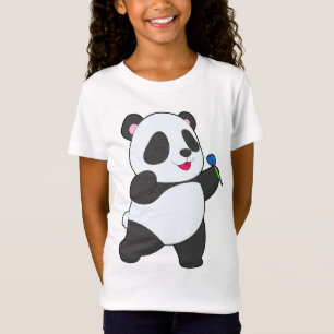 T-Shirt Fléchettes de sport de fléchettes de Panda