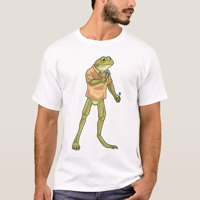 T-shirt Fléchettes de sport Frog Darts (Devant)