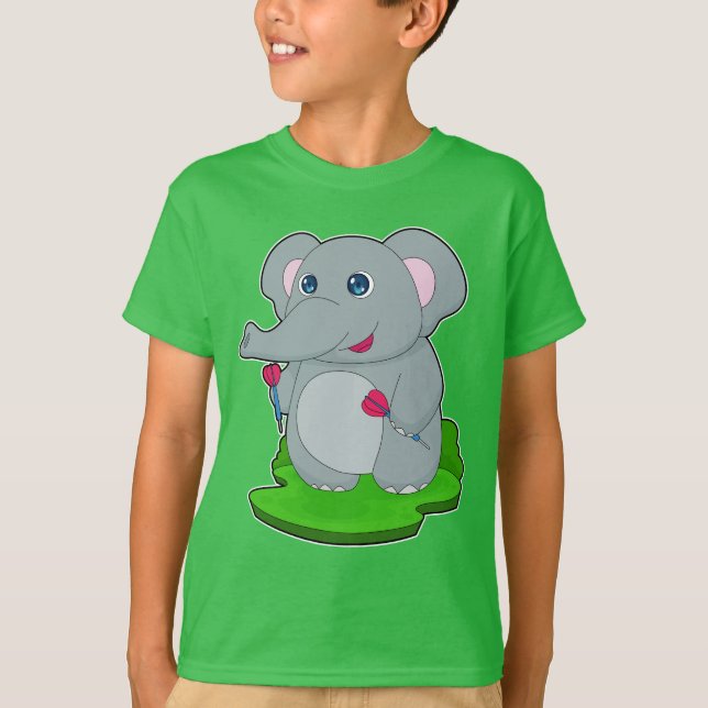 T-shirt Fléchettes éléphant Fléchette (Devant)