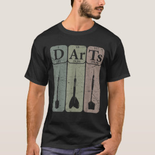 T-shirt Fléchettes Tableau Périodique Éléments Joueur de F