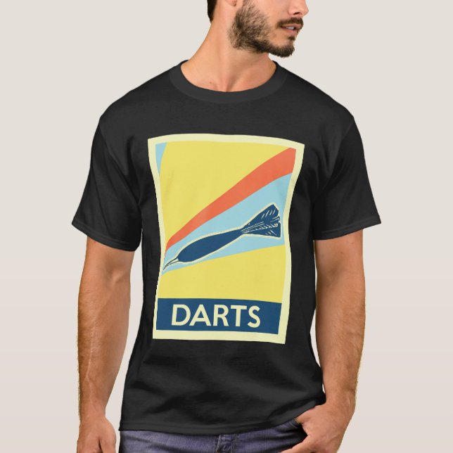 T-shirt fléchettes vintages (Devant)