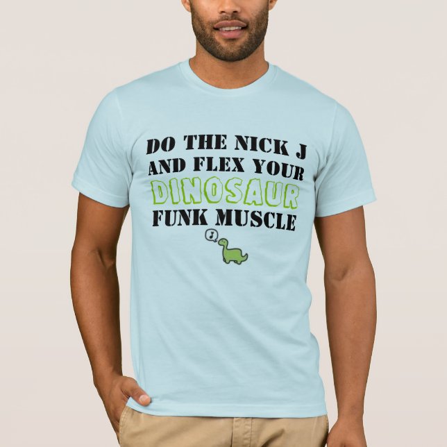 T-shirt fléchissez votre muscle de trouille de dinosaure ! (Devant)