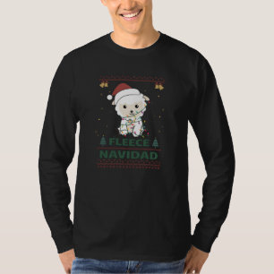 T-shirt Fleece Navidad - Joli mouton de Noël Funny Pun