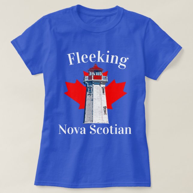 T-shirt Fleeer Nova Scotian Halifax Phare de Dartmouth (Design devant)