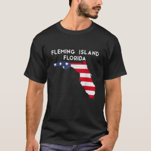 T-shirt Fleming Island Florida USA State America Travel Fl