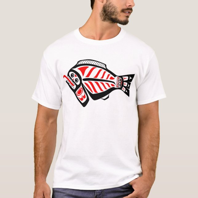 T-shirt Flétan de Tlingit (Devant)
