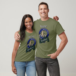T-Shirt Fletcher Clan Badge & Tartan