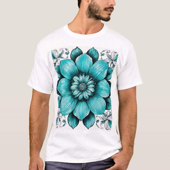 T-shirt fleur (Devant)