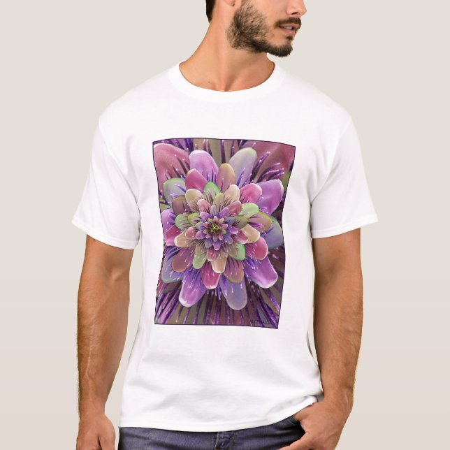 T-shirt Fleur 602   de passion (Devant)