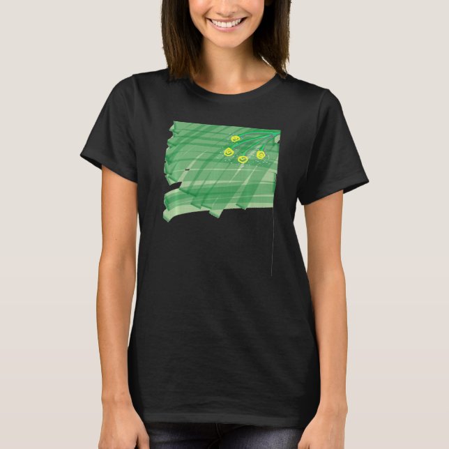 T-shirt Fleur Abstraite (Devant)