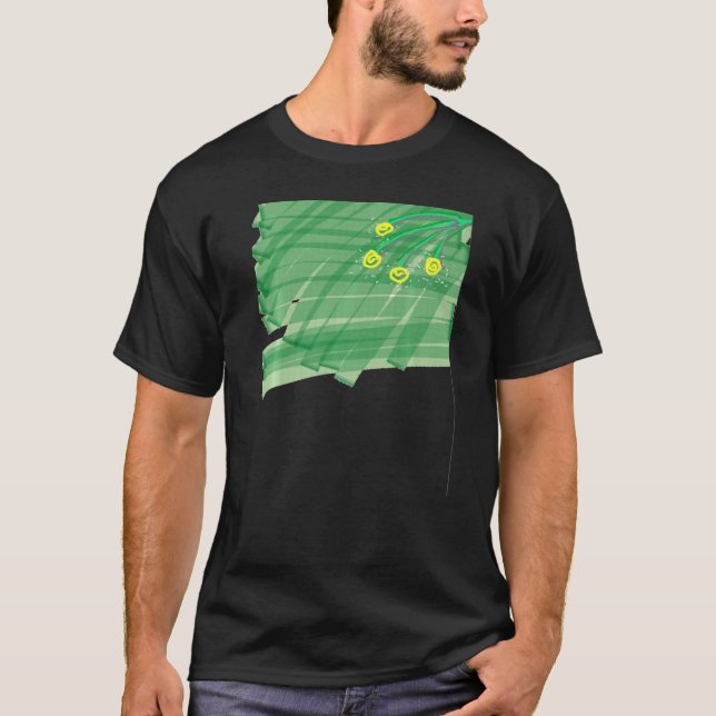 T-shirt Fleur Abstraite (Devant)