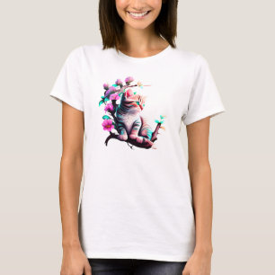 T-shirt Fleur acrylique