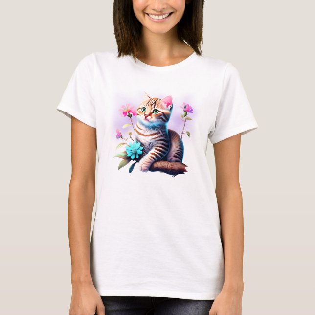 T-shirt Fleur acrylique (Devant)