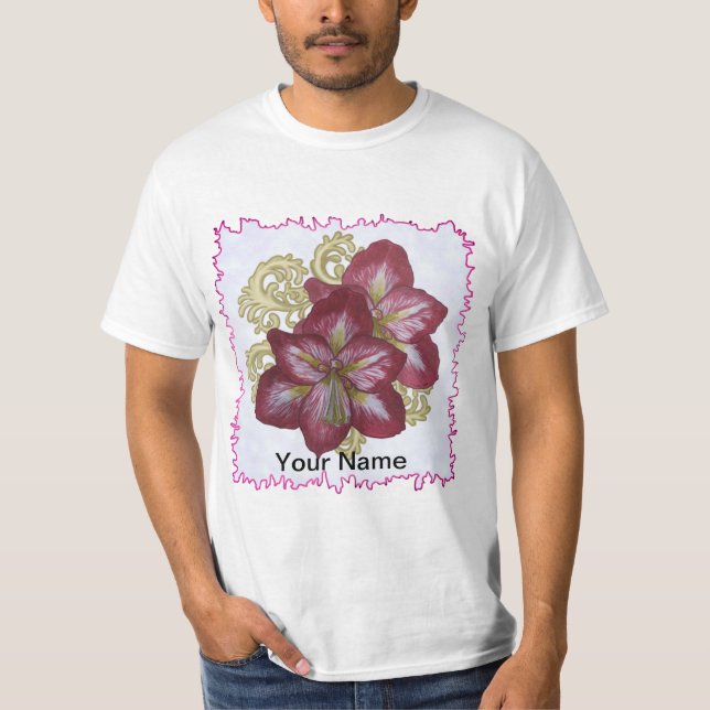T-Shirt Fleur Amaryllis  (Devant)