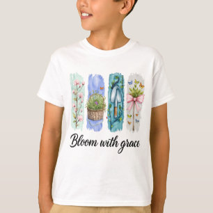 T-shirt Fleur avec Grace Garden Floral Art