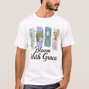 T-shirt Fleur avec Grace Garden Floral Art