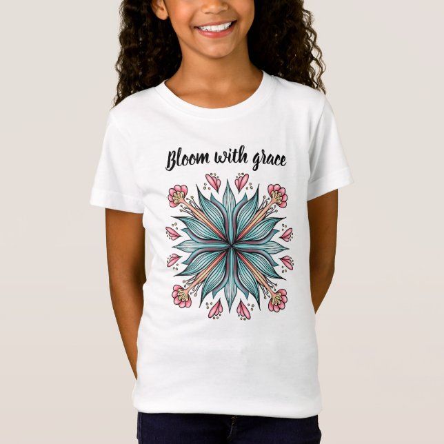T-Shirt Fleur avec grâce : printemps floral (Devant)