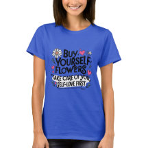 Fleur avec l'amour personnel Tee femmes