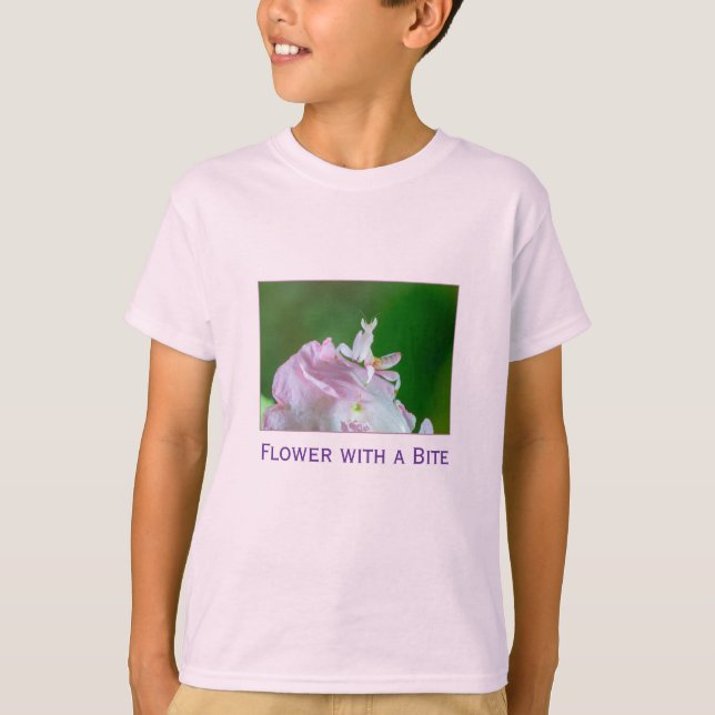 T-Shirt - Fleur avec une morsure (Devant)