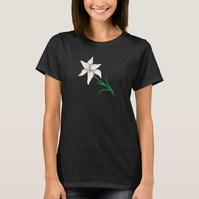 T-shirt Fleur blanche (Devant)