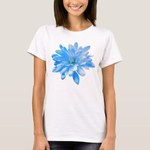 T-shirt Fleur bleu floral bleu mignon marguerite bleue