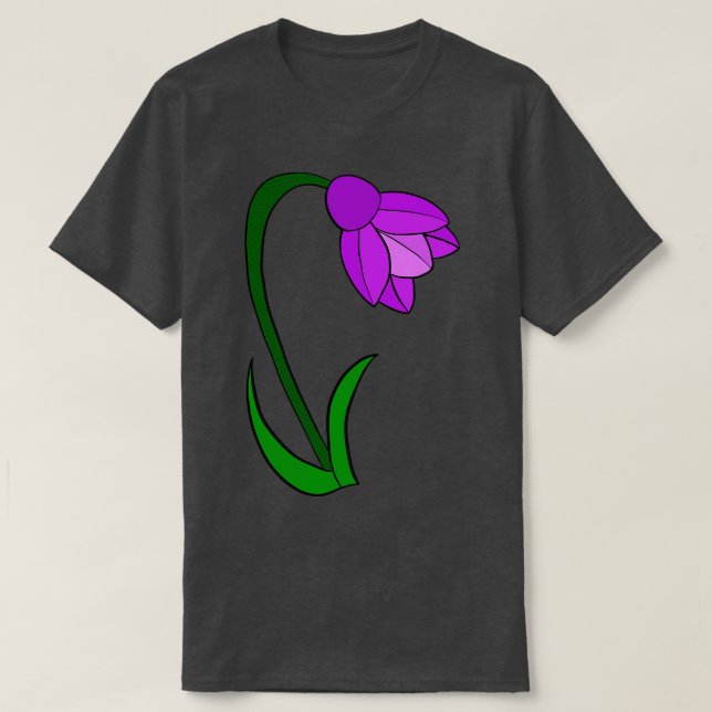 T-shirt Fleur bleue (Design devant)