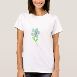 T-shirt Fleur bleue