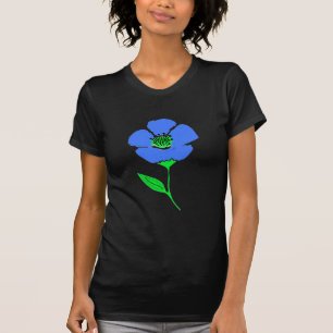 T-shirt Fleur bleue