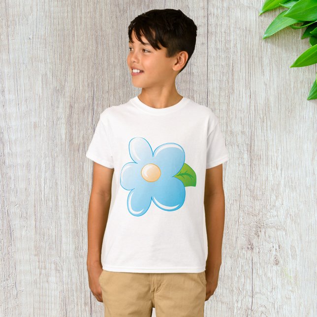 T-shirt Fleur bleue (Créateur téléchargé)