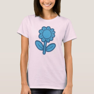 T-shirt Fleur bleue