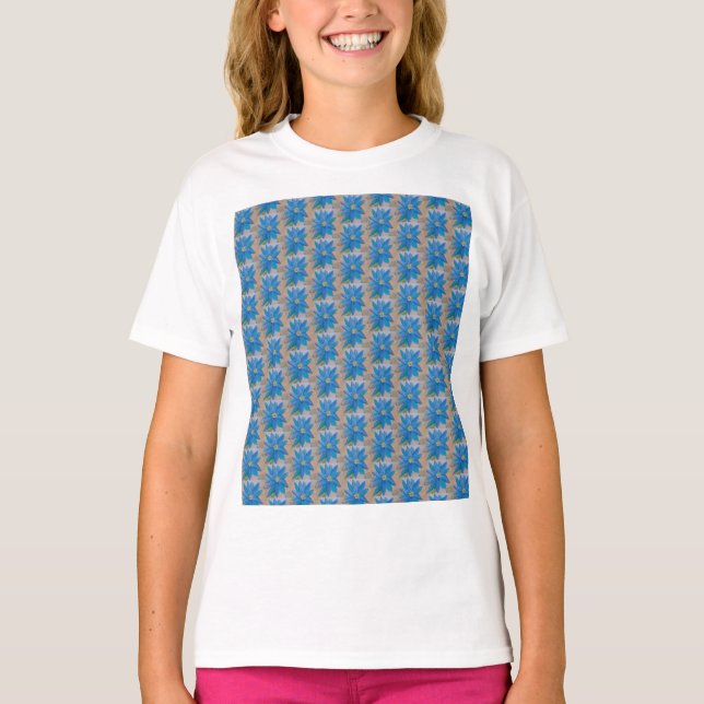 T-shirt Fleur bleue (Devant)