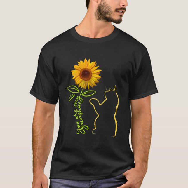 T-shirt Fleur Chat Chat Chat Soleil (Devant)