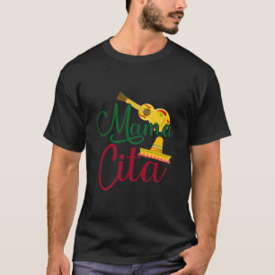 T-shirt Fleur Cinco De Mayo Mamacita Mexicaine Mama Cita