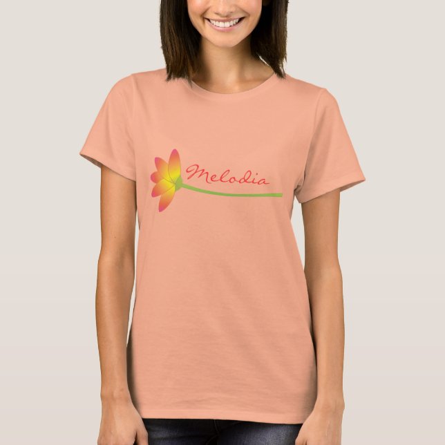 T-shirt Fleur colorée (Devant)