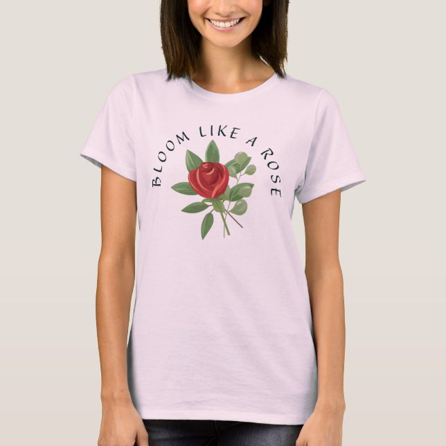T-shirt Fleur comme un Rose (Devant)