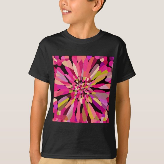 T-shirt Fleur Confetti Rose (Devant)