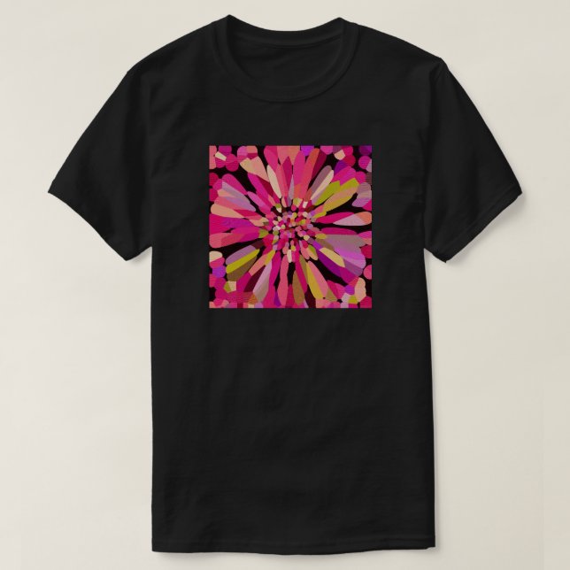 T-shirt Fleur Confetti Rose (Design devant)