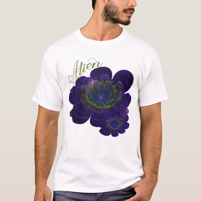 T-shirt Fleur Corolla Violette Bleue (Devant)